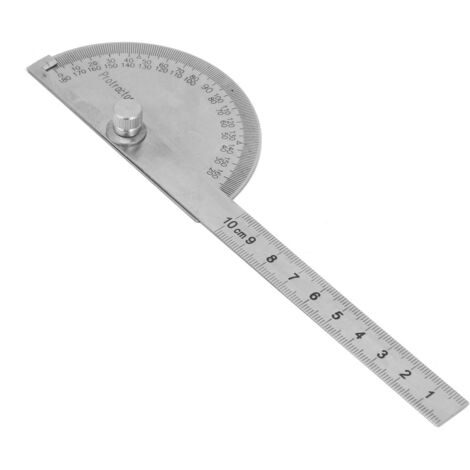 Rapporteur rotatif 180° en acier inoxydable pour mesures d'angle précises (1) (1/5)