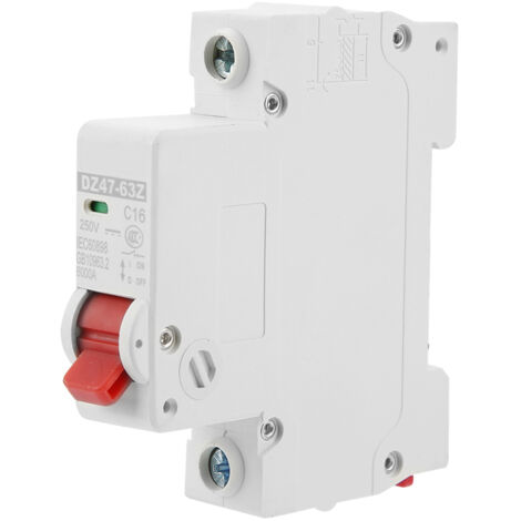 DZ47-63Z-1P 16A Disjoncteur Miniature à Protection Différentielle Interrupteur de Courant (1/5)