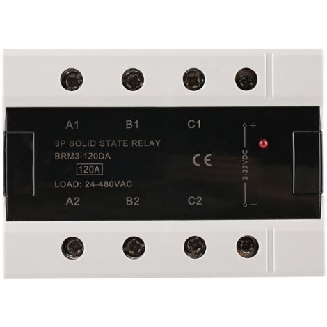 Relais statique triphasé 24-480VAC, charge 120A (BRM3-120DA) (1/5)