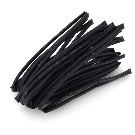 Gaine thermorétractable noire de 3mm de diamètre, 5 mètres - Haute qualité (1/3)