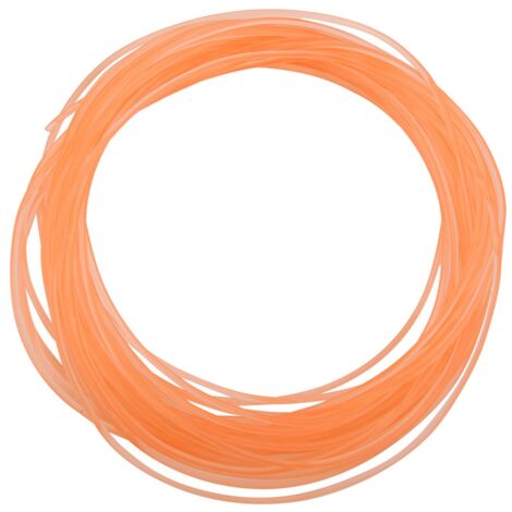 Ceinture ronde en PU polyuréthane lisse orange pour transmission par entraînement (2mm x 10m) (1/5)