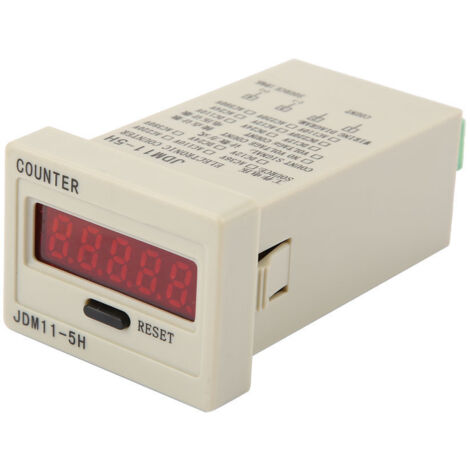 Compteur électronique d'accumulation JDM11-5H 5 digits, affichage numérique, alimentation 12V DC (1/5)