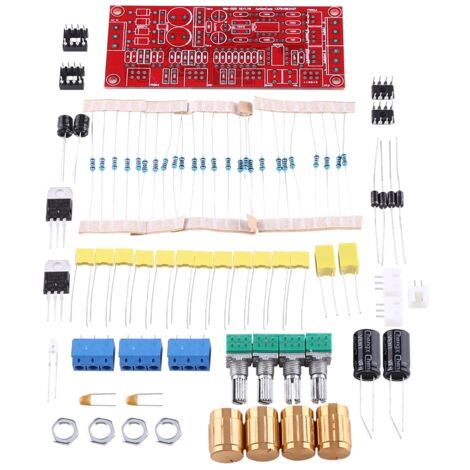 Préamplificateur Audio NE5532 Kit DIY avec Alimentation 12V AC - Carte Préampli Hi-Fi Haute Fidélité (1/3)