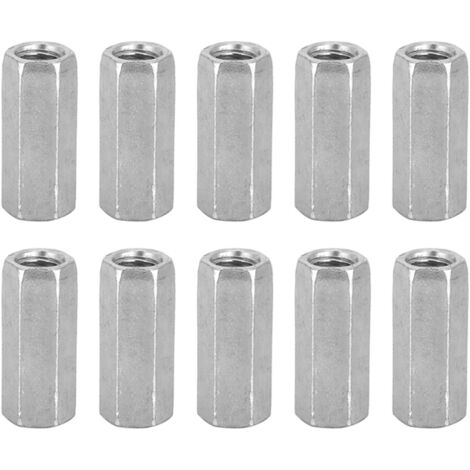10 pièces Écrous rallonges M8 hexagonaux, tiges filetées pour fixations (M8 x 30 mm)