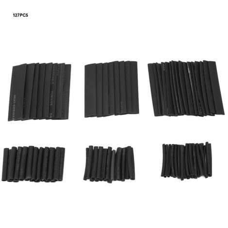Gaine thermorétractable 127 pièces pour câbles et fils électriques (1/5)