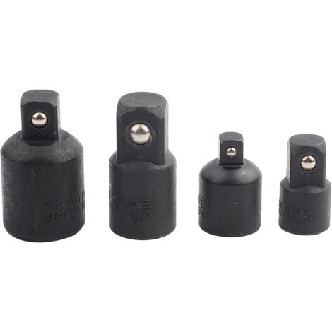 Jeu de 4 adaptateurs de douilles 1/2", 3/8", 1/4" pour clé à chocs et tournevis (1/5)