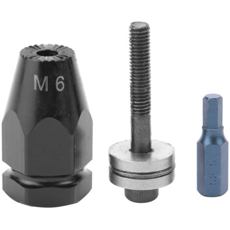 Pistolet à rivets pneumatique pour écrous filetés M6, tête hexagonale à tige droite
