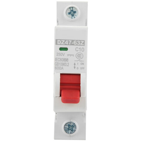 DZ47-63Z-1P 10A Disjoncteur Miniature à Protection Différentielle Interrupteur de Courant DC (1/5)