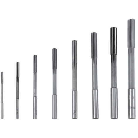 Jeu de 8 alésoirs HSS à queue droite, tailles 3 à 10mm, pour fraisage et perçage précis (1/5)
