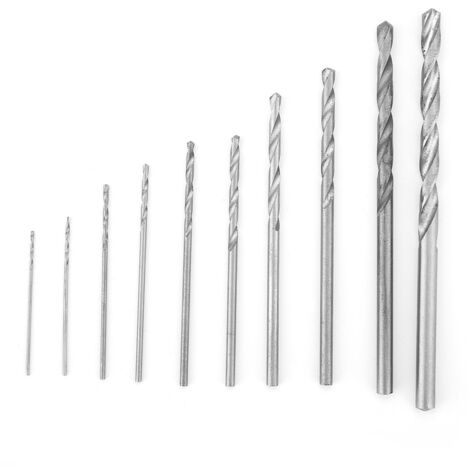 10 Pièces Mèches HSS à Queue Cylindrique 0.5-3mm pour Perçage Précis et Résistant (1/5)