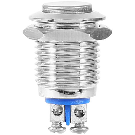 Bouton poussoir étanche métallique 12mm, interrupteur électrique momentané pour démarrage
