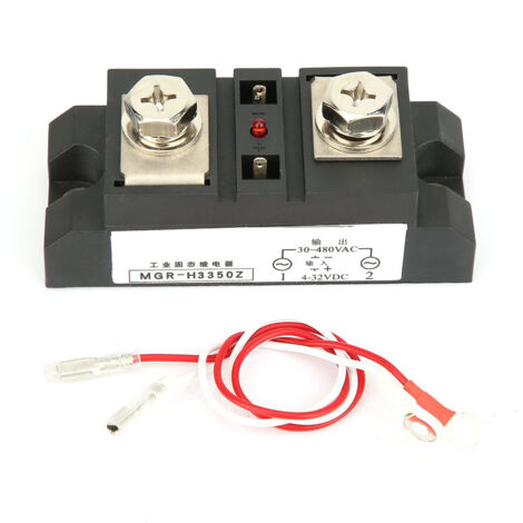 Relais statique industriel 350A, commande DC/AC SSR, modèle MGr h3350Z pour applications haute puissance (1/5)