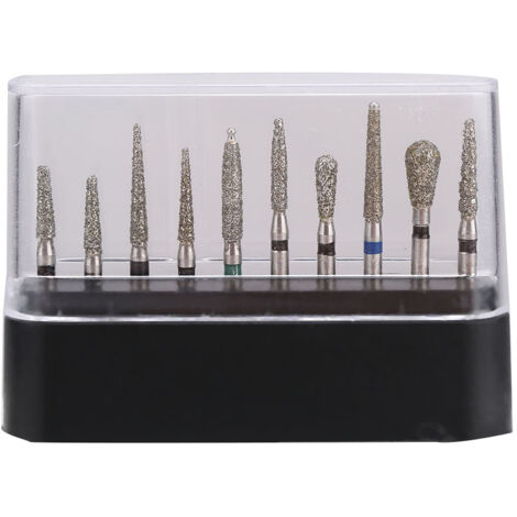 10 pièces Fraises Diamantées Dentaires FG 1.6mm pour Pièce à Main Haute Vitesse (1/5)