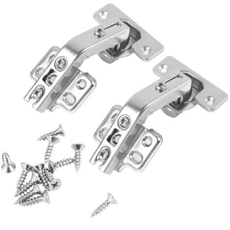 Charnière d'angle 135° pour porte de placard avec vis, charnière à pli d'angle (1/5)