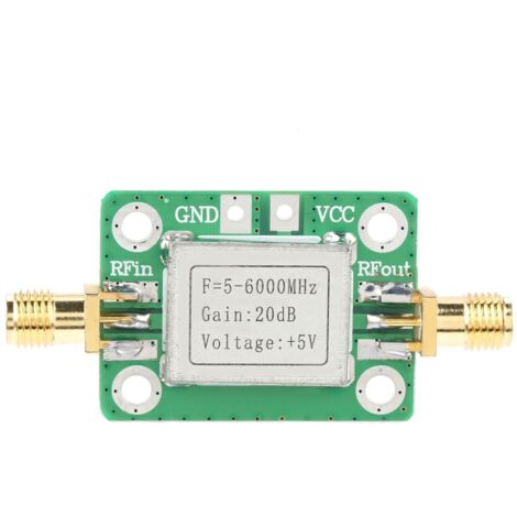 Amplificateur de Puissance RF Large Bande 5M-6GHz Gain 20dB Boîtier Blindé (1/5)