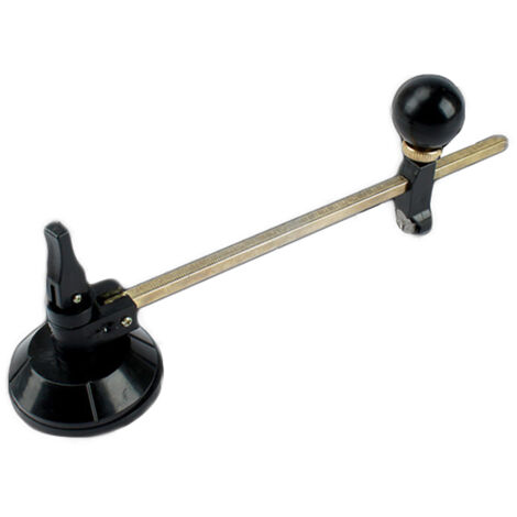 Coupe-verre circulaire robuste 6‑40cm avec ventouse puissante, échelle graduée et réglable pour coupe précise du verre (1/5)