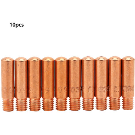 10 pièces Buses de Contact 1135 pour Pistolet de Soudage MIG Tweco Mini 1 et 100L (1/5)