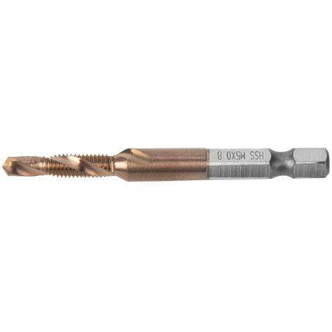Mèche à tarauder HSS 6,35mm à queue hexagonale pour enlèvement de copeaux internes (filetage M5) (1/5)