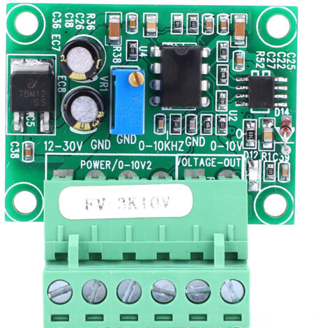 Module de conversion fréquence-tension 0-3KHz vers 0-10V, convertisseur signal numérique-analogique haute précision. (1/5)
