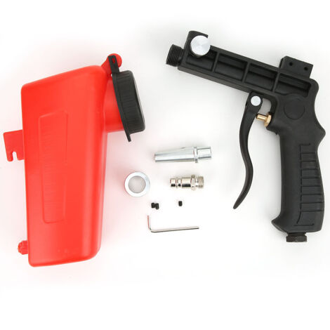 Pistolet de sablage pneumatique portable miniature avec entrée d'air 1/4 pouce (1/5)