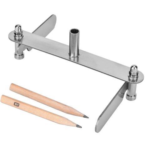 Jauge de centrage pour menuiserie, outil de marquage et traçage, réglable de 40 à 100 mm (1/5)