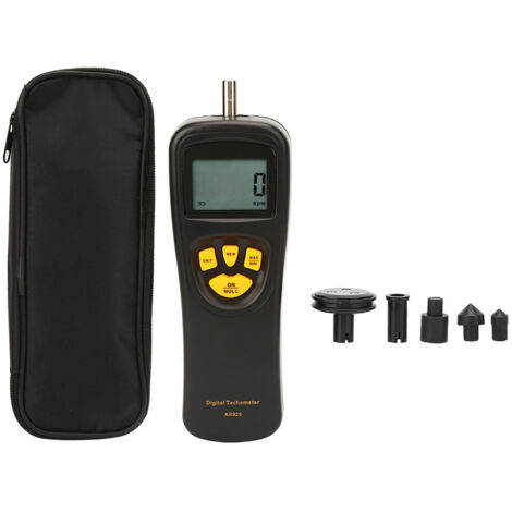 Tachymètre Numérique Contact 0.519999 TR/MIN avec Écran LCD Rétroéclairé et Capteur Intelligent (1/5)