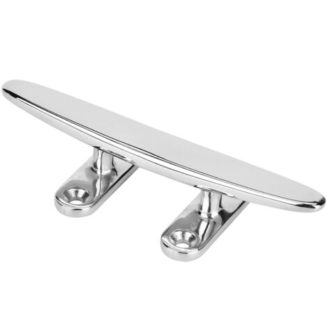 Taquet de bateau en acier inoxydable poli miroir, accessoire de fixation pour bateau, base marine (20 cm) (1/5)