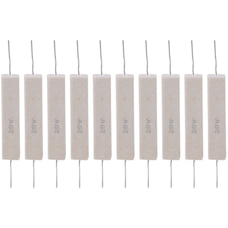10 Résistances Ciment 20W 3KΩ ±5% Haute Précision pour Circuits Imprimés (1/5)