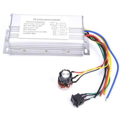 Contrôleur de Vitesse PWM 70A pour Moteur DC 12V-60V, Réversible Avant/Arrière (1/5)