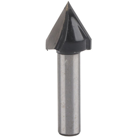 Fraise à rainurer en V pour bois, 8mm, coupe arrondie pour travail du bois et fraisage (1/5)