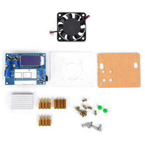Module d'alimentation DC-DC réglable 5.5-30V vers 0.5-30V avec écran LCD et ventilateur (1/5)