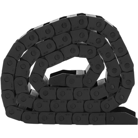 Chaîne Porte-Câbles Nylon R18 Noir 1m pour Imprimante 3D CNC 10x20mm (1/5)