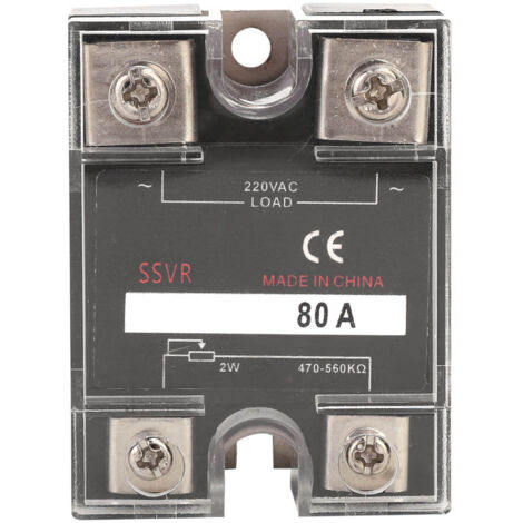 Régulateur de Tension Électronique Monophasé SSVR 470-560KΩ Charge 220VAC Alimentation Électrique (BERM-R 80A) (1/5)