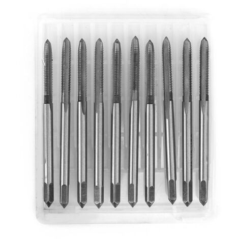 10 pièces Tarauds Machine à Fileter Métrique HSS à Gorge Droite M3 M8 M10 M12 M3x0.5 (1/5)