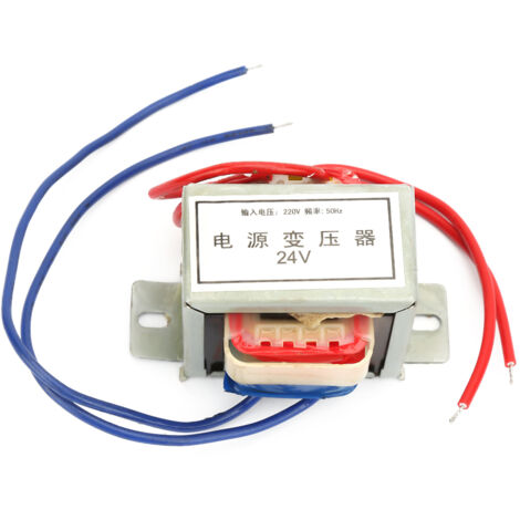 Transformateur d'isolation basse fréquence 220V-24V 12W 50Hz noyau type EI pour alimentation simple (1/5)