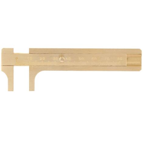 Instrument de mesure portable - Pied à coulisse en cuivre massif 0-80mm pour archéologie