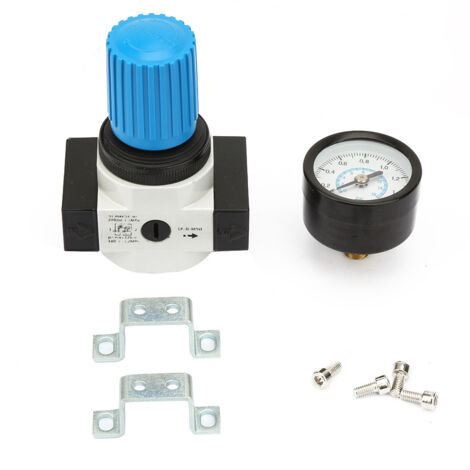 Manomètre et régulateur de pression d'air 16 bar G1/4" pour compresseur - Valve de sécurité mini (1/5)