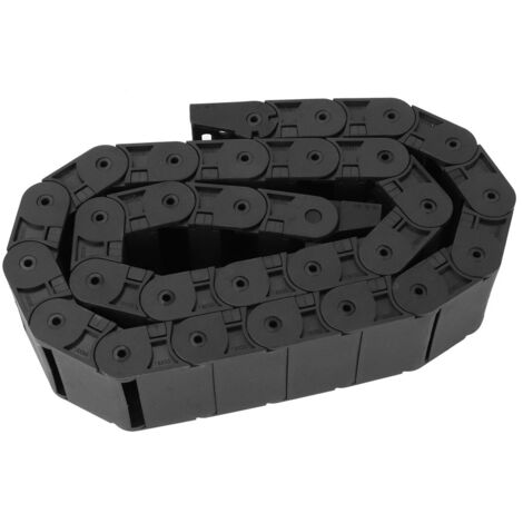 Chaîne Porte-Câbles Nylon Noir R38 1m pour Imprimante 3D CNC 18x50mm (1/5)