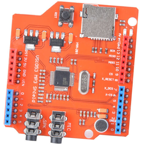 Amplificateur d'enregistrement VS1053B avec lecteur carte mémoire et shield MP3 intégré (1/5)