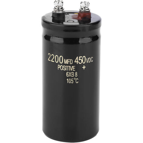 Condensateur Électrolytique Aluminium 450V 2200µF, Axial pour Électronique Haute Tension (1/5)