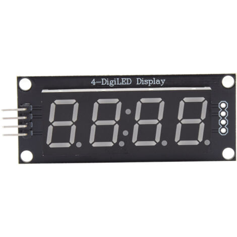 Tube Module LED 4 Chiffres 7 Segments Vert Compatible Arduino Bibliothèque TM1637.h (1/5)