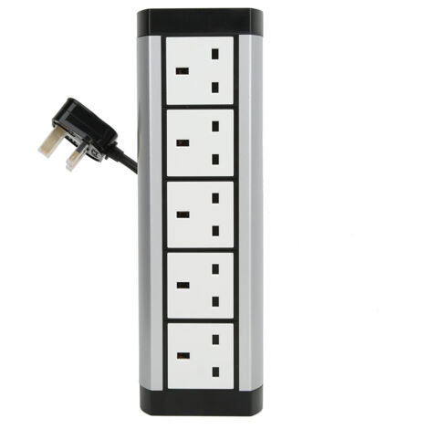 Prise multiple 5 sorties pour bureau domestique, norme britannique 250V (1/5)
