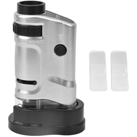 Loupe de Poche LED 20-40X avec Microscope Intégré pour Observation Précise (1/5)