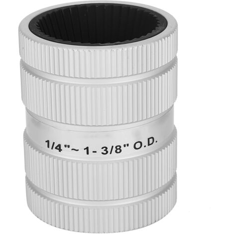 Alésoir Intérieur Extérieur Acier Inox Outil à Ébavurer et Chanfreiner Tuyau 1/4"-1 3/8" (1/5)