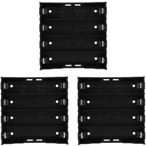 3 Pièces Boîtier de Rangement 4 Emplacements pour Piles 18650 3.7V avec Connecteurs - DIY Multifonction (1/5)