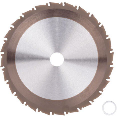 Lame de scie circulaire 210mm 24 dents, disque de coupe carbure pour bois, alésage 25.4mm (1/5)