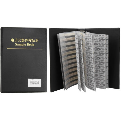 Coffret 0402 condensateurs 80 valeurs échantillons composants électroniques kit assorti noir (1/5)