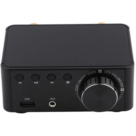 Amplificateur Audio Numérique Bluetooth 5.0 HIFI 2x50W avec Lecteur Carte Mémoire pour Enceintes