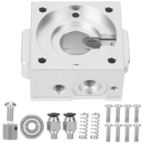 Kit d'Extrudeuse Métallique pour Imprimante 3D, Compatible Longue et Courte Distance avec Vis Incluses (1/5)