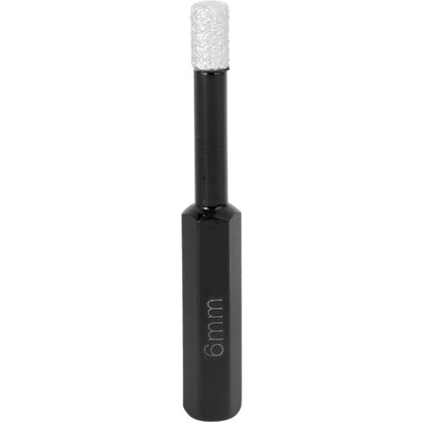 Foret à sec anti-dérapage pour carrelage, marbre et granit, avec embout hexagonal (6mm) (1/5)